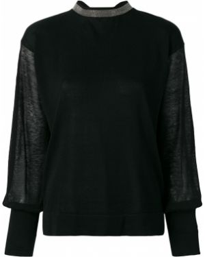 Jersey transparente de tela jersey Fabiana Filippi negro