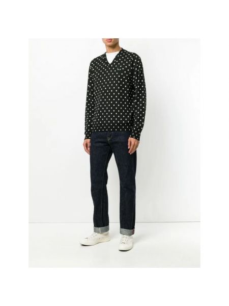 Sweter w grochy Comme Des Garcons Play czarny