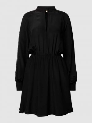 Sukienka midi ze stójką Liu Jo Black czarna