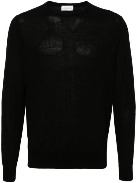 Kokvilnas garš džemperis Ballantyne melns
