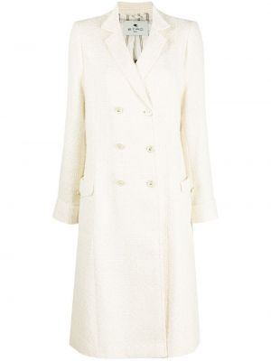 Cappotto in tweed Etro bianco