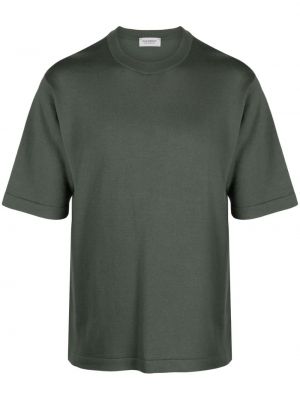 Βαμβακερή μπλούζα John Smedley πράσινο