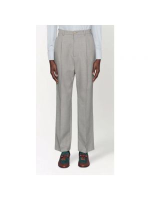 Pantalones de lana Gucci gris