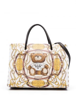 Shoppingbag Moschino hvit