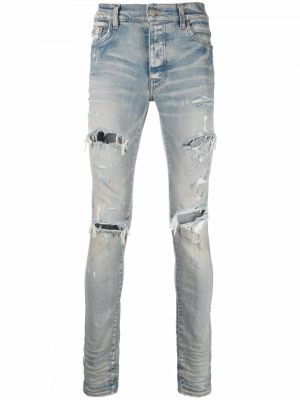 Nødlidende stretch jeans Amiri blå