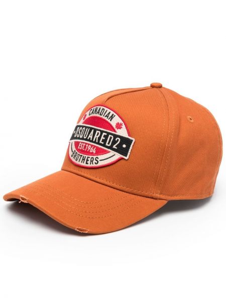 Cappello con visiera Dsquared2 arancione