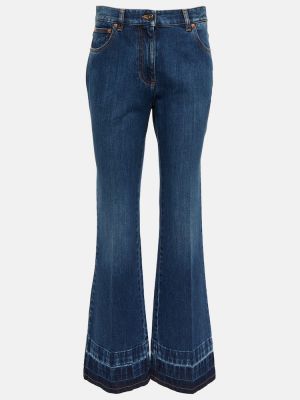 Voľné džínsy s vysokým pásom Valentino modrá