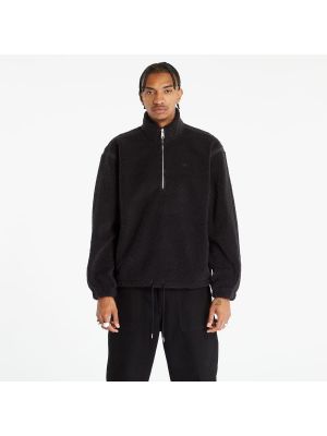 Fleecová mikina na zip Adidas Originals černá