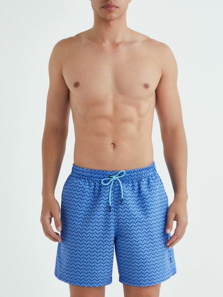 Pantalones cortos con estampado Hackett azul