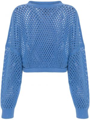 Пуловер Semicouture синьо