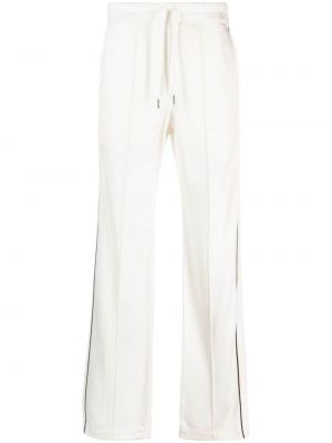 Памучни спортни панталони на райета Tom Ford бяло
