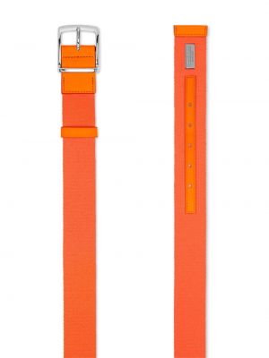 Leder gürtel mit schnalle Philipp Plein orange