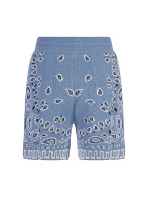 Pantalones cortos de algodón Alanui azul