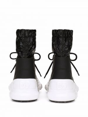 Krajkové šněrovací kotníkové boty Dolce & Gabbana