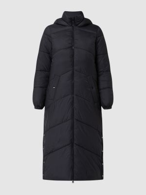 Pikowany płaszcz z kapturem Vero Moda Outdoor czarny