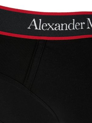 Bavlněné boxerky Alexander Mcqueen černé
