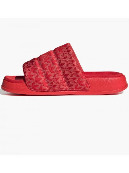 Тапочки Adidas красные