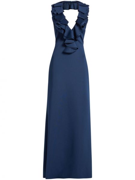 Вечерна рокля Badgley Mischka синьо