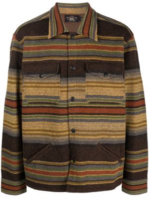 Chemise en laine à rayures Ralph Lauren Rrl marron