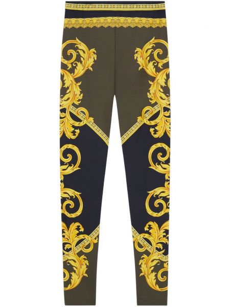 Pantalons moulants Versace noir