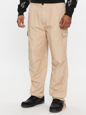 „cargo“ stiliaus kelnės Calvin Klein Jeans smėlinė