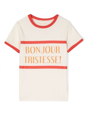 T-shirt con stampa Mini Rodini bianco