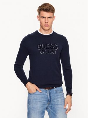 Sweter Guess niebieski