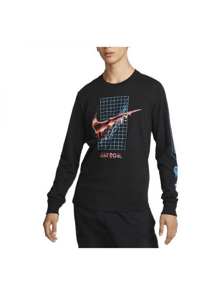 Черная футболка с длинным рукавом Nike