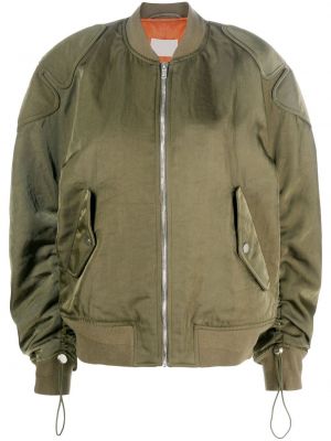 Bomber jakna s patentnim zatvaračem Dion Lee zelena