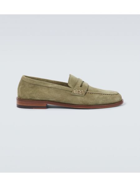 Ruskind loafers Manolo Blahnik grønn