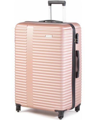 Nagy kemény bőrönd SEMI LINE - T5503-0 Rózsaszín