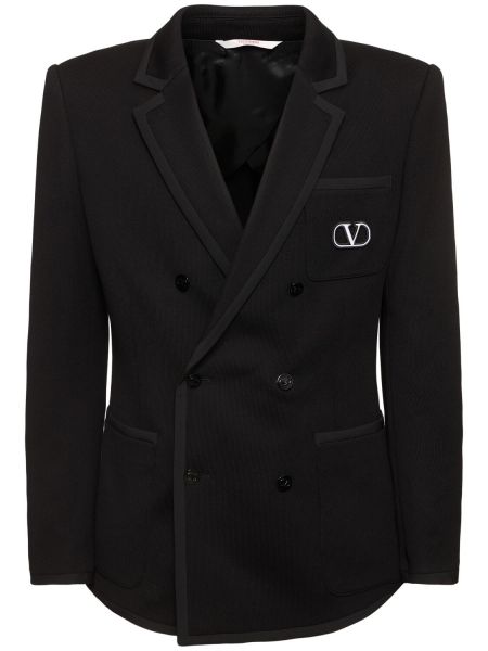 Bomuld blazer Valentino sort