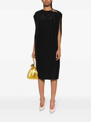 Midi šaty Lanvin černé