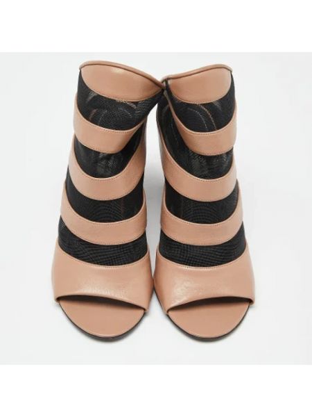 Sandalias de cuero retro Balenciaga Vintage marrón