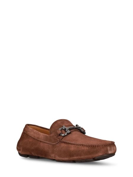 Pantofi loafer din piele de căprioară Ferragamo