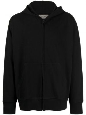 Hoodie med dragkedja Yohji Yamamoto svart