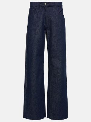 Straight leg jeans a vita alta Magda Butrym blu