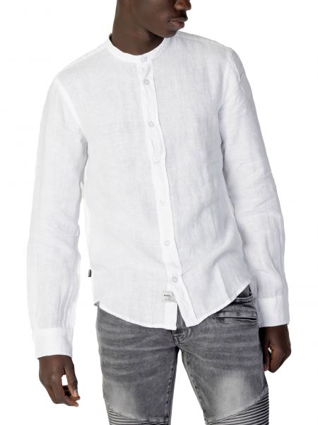 Белая льняная рубашка Blauer