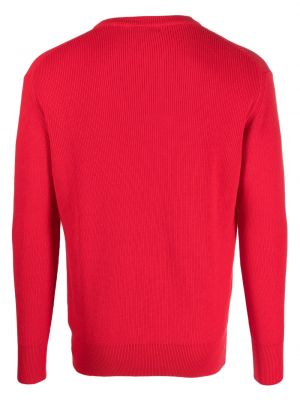 Pullover mit stickerei aus baumwoll Manuel Ritz rot