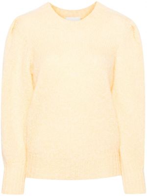 Moherowy sweter Isabel Marant żółty