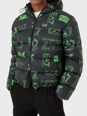 Демисезонная куртка Ea7 зеленая
