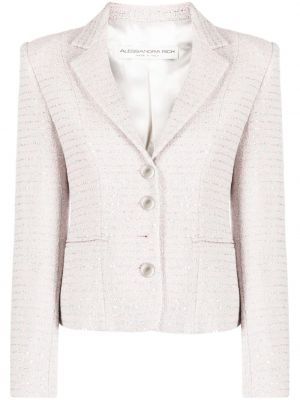 Tweed zakó Alessandra Rich rózsaszín