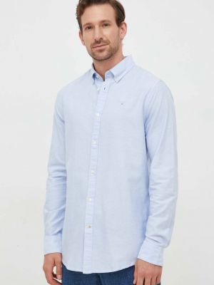 Памучна риза Barbour синьо