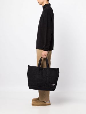 Shopper handtasche mit stickerei Comme Des Garçons Homme schwarz