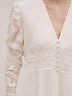 Свадебное прямое платье Polín Et Moi белое
