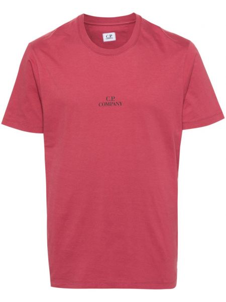 T-shirt en coton à imprimé C.p. Company rouge