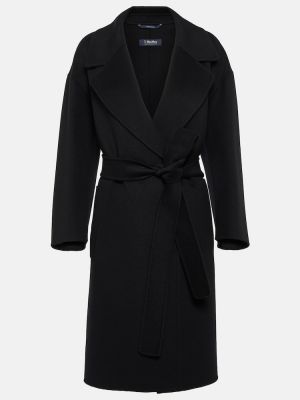 Vlněný krátký kabát 's Max Mara černý