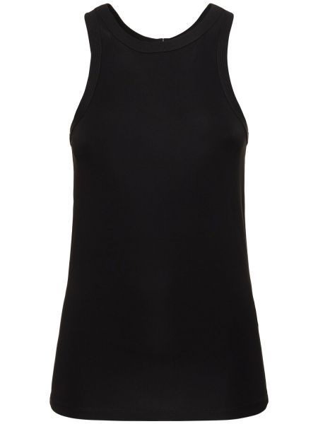 Jersey viskose tank top Toteme svart