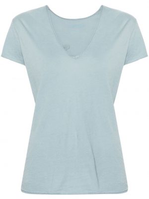 T-shirt brodé à imprimé en mesh Zadig&voltaire bleu