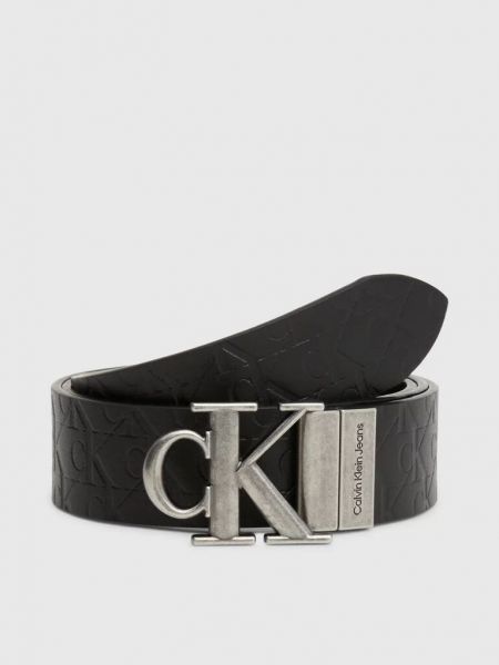 Двусторонний кожаный ремень Calvin Klein черный